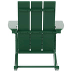 Polytrends Shoreside - Set da 3 pezzi: Sedie a Dondolo Adirondack in Polietilene per Esterni, Resistenti alle Intemperie ed Ecologiche, con Tavolino Laterale