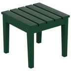 Polytrends Shoreside - Set da 3 pezzi: Sedie a Dondolo Adirondack in Polietilene per Esterni, Resistenti alle Intemperie ed Ecologiche, con Tavolino Laterale
