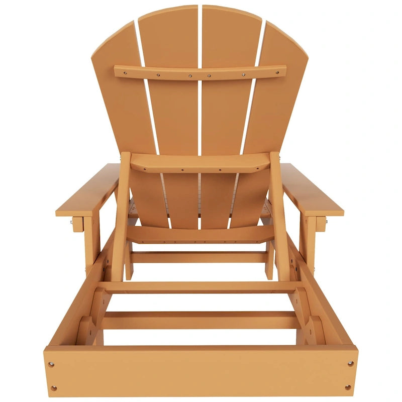 Polytrends Laguna Chaise longue inclinable d'extérieur en PEHD toutes saisons avec bras et roues (Lot de 2)