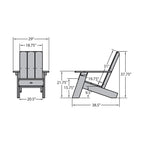 Sedia Adirondack moderna HIGHWOOD