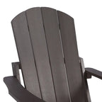 Sedia Adirondack pieghevole in poliplastica Hurley con poggiapiedi estraibile