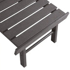 Sedia Adirondack pieghevole in poliplastica Hurley con poggiapiedi estraibile