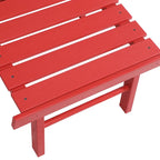 Sedia Adirondack pieghevole in poliplastica Hurley con poggiapiedi estraibile