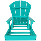 Lettino da sole reclinabile Polytrends Laguna in HDPE per esterni e bordo piscina, con braccioli e ruote, resistente alle intemperie
