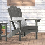 Chaise de jardin Adirondack en similicuir HIPS aspect bois de BONOSUKI