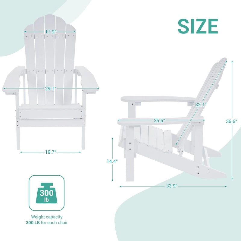Chaise de jardin Adirondack en similicuir HIPS aspect bois de BONOSUKI