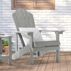 Chaise de jardin Adirondack en similicuir HIPS aspect bois de BONOSUKI