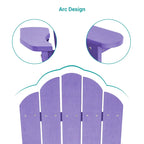 Chaise de jardin Adirondack en similicuir HIPS aspect bois de BONOSUKI