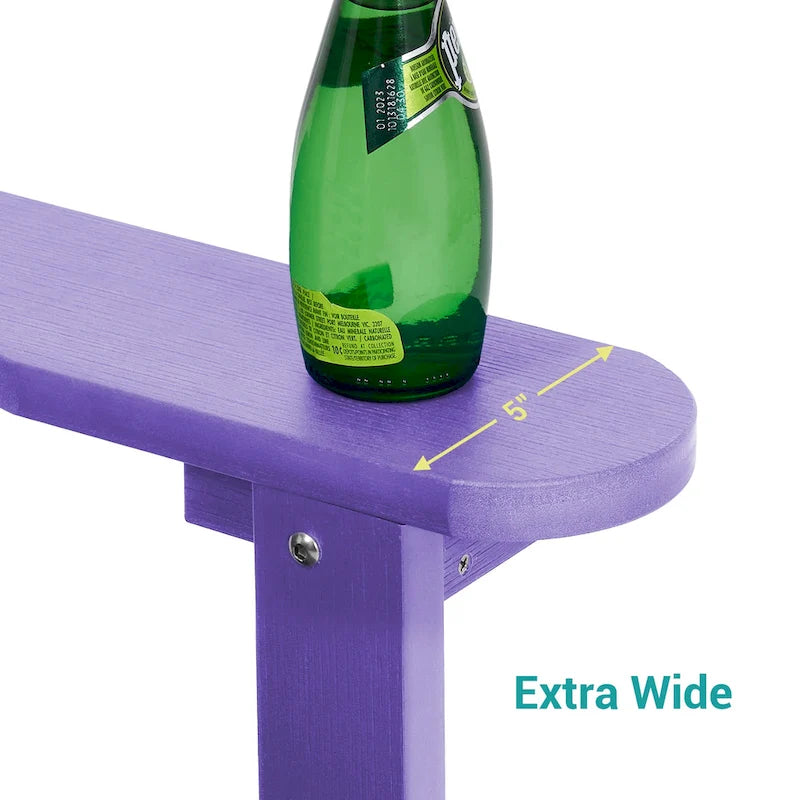 Chaise de jardin Adirondack en similicuir HIPS aspect bois de BONOSUKI