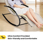 Chaise berçante de patio Pellebant avec oreiller