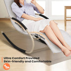 Chaise berçante de patio Pellebant avec oreiller
