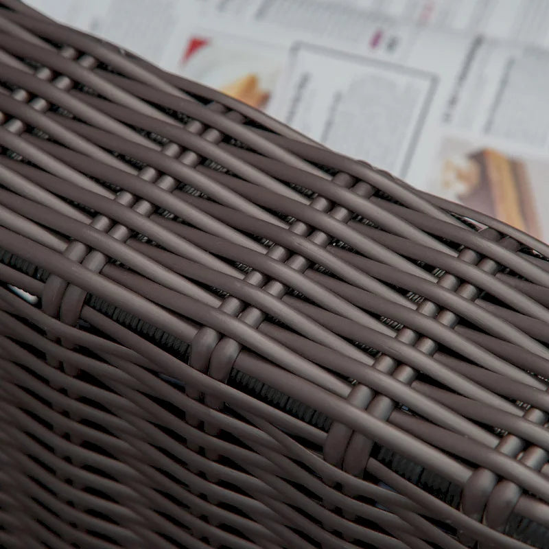 Set Divano Angolare in Vimini da Giardino Outsunny 2 Pezzi, Mobili in Rattan PE Combinabili Liberamente per Esterni, Beige