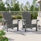 BONOSUKI Sedie Adirondack da Giardino Resistenti alle Intemperie (Set da 2)