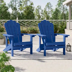 BONOSUKI Sedie Adirondack da Giardino Resistenti alle Intemperie (Set da 2)