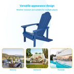 BONOSUKI Sedie Adirondack da Giardino Resistenti alle Intemperie (Set da 2)