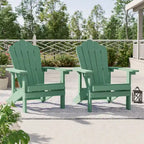 BONOSUKI Sedie Adirondack da Giardino Resistenti alle Intemperie (Set da 2)