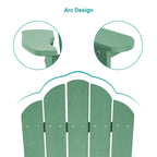 BONOSUKI Sedie Adirondack da Giardino Resistenti alle Intemperie (Set da 2)