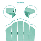 BONOSUKI Sedie Adirondack da Giardino Resistenti alle Intemperie (Set da 2)