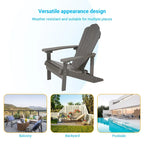 BONOSUKI Sedie Adirondack da Giardino Resistenti alle Intemperie (Set da 2)