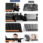 Sedia Adirondack Pieghevole da Esterno WINSOON per Tutte le Stagioni in HDPE con Portabicchieri