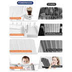 Sedia Adirondack Pieghevole da Esterno WINSOON per Tutte le Stagioni in HDPE con Portabicchieri