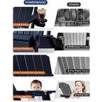Sedia Adirondack Pieghevole da Esterno WINSOON per Tutte le Stagioni in HDPE con Portabicchieri