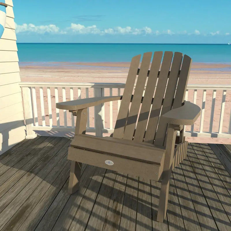 BAHIA VERDE OUTDOORS Chaise Adirondack pliante et inclinable Cape