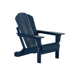 Set conversazione (4 pezzi) Polytrends Laguna di sedie pieghevoli Adirondack da esterno in HDPE per tutte le stagioni