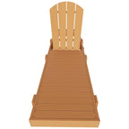 Polytrends Laguna HDPE Chaise longue de piscine inclinable, sans accoudoirs, avec roulettes, toutes saisons, pour extérieur