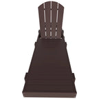 Polytrends Laguna HDPE Chaise longue de piscine inclinable, sans accoudoirs, avec roulettes, toutes saisons, pour extérieur