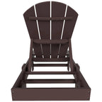 Polytrends Laguna HDPE Chaise longue de piscine inclinable, sans accoudoirs, avec roulettes, toutes saisons, pour extérieur