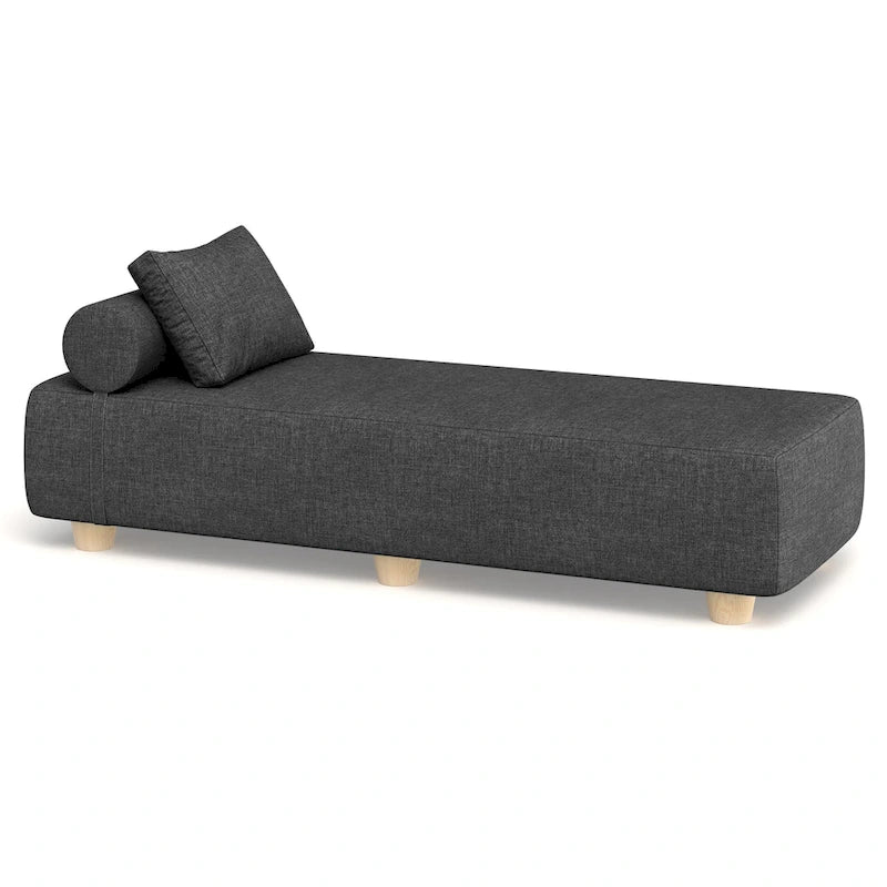 JaxxAlvyOutdoor Lettino Prendisole - Lussuoso Lettino con Piedini in Legno Sunbrella