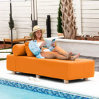 JaxxAlvyOutdoor Lettino Prendisole - Lussuoso Lettino con Piedini in Legno Sunbrella