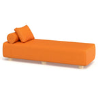 JaxxAlvyOutdoor Lettino Prendisole - Lussuoso Lettino con Piedini in Legno Sunbrella