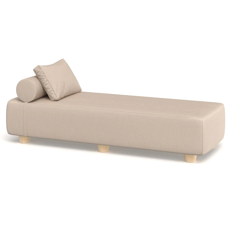 JaxxAlvyOutdoor Lettino Prendisole - Lussuoso Lettino con Piedini in Legno Sunbrella