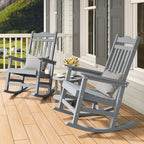 Sedia a dondolo Adirondack in finto legno Ravenna