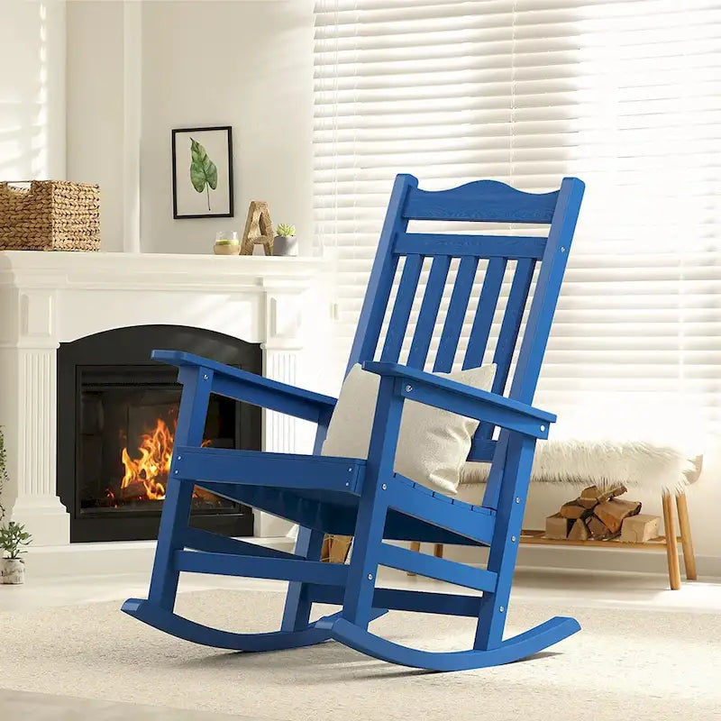 Sedia a dondolo Adirondack in finto legno Ravenna