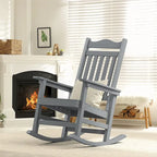 Sedia a dondolo Adirondack in finto legno Ravenna