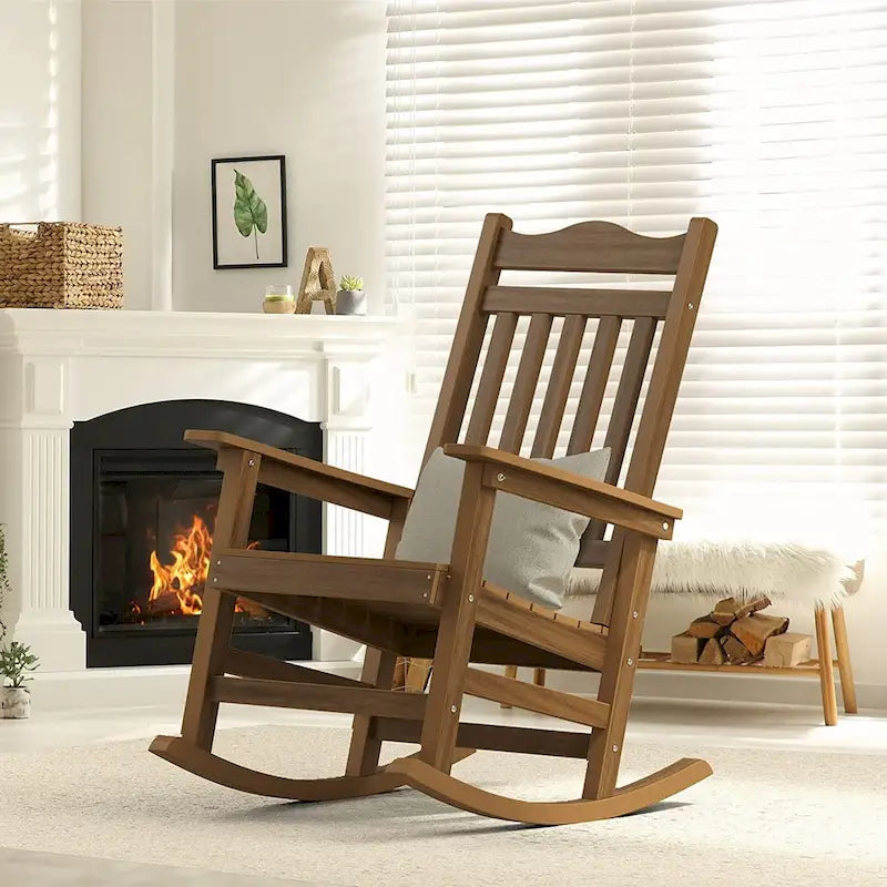 Sedia a dondolo Adirondack in finto legno Ravenna