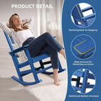 Sedia a dondolo Adirondack in finto legno Ravenna
