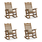 Sedia a dondolo Adirondack in finto legno Ravenna