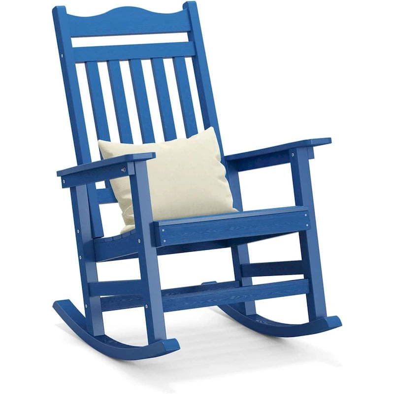 Sedia a dondolo Adirondack in finto legno Ravenna