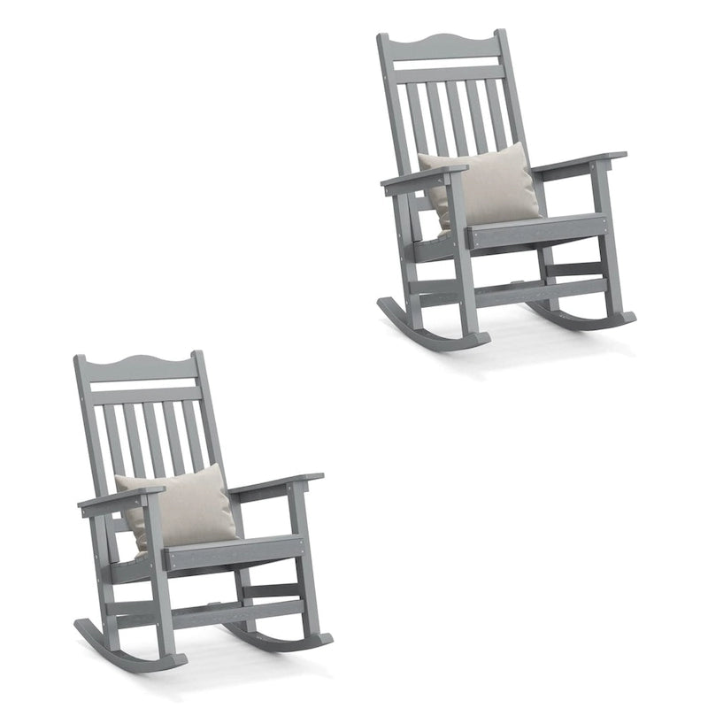 Sedia a dondolo Adirondack in finto legno Ravenna