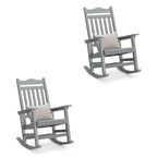 Sedia a dondolo Adirondack in finto legno Ravenna