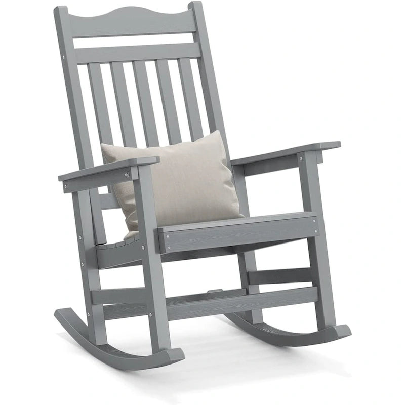 Sedia a dondolo Adirondack in finto legno Ravenna