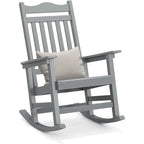 Sedia a dondolo Adirondack in finto legno Ravenna