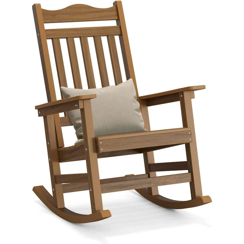 Sedia a dondolo Adirondack in finto legno Ravenna