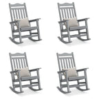 Sedia a dondolo Adirondack in finto legno Ravenna