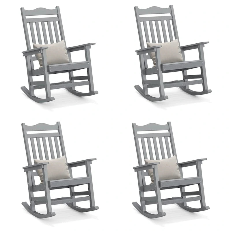 Sedia a dondolo Adirondack in finto legno Ravenna