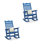 Sedia a dondolo Adirondack in finto legno Ravenna